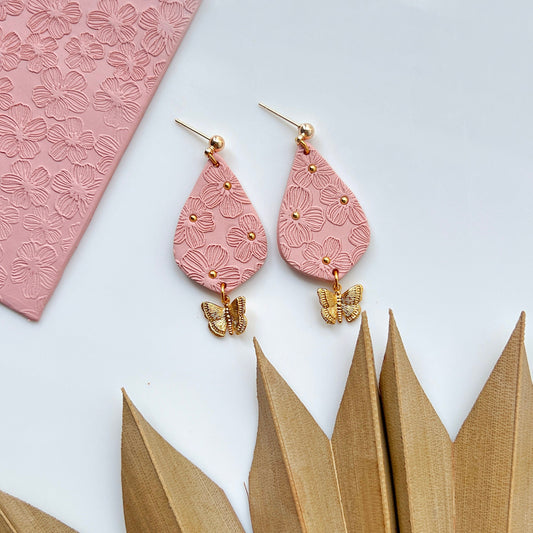 Spring Flower Polymer Clay Texture Mat | Clay Texture Sheet | Polymer Clay Texture Sheet for Earring Making | Clay Earring Tools