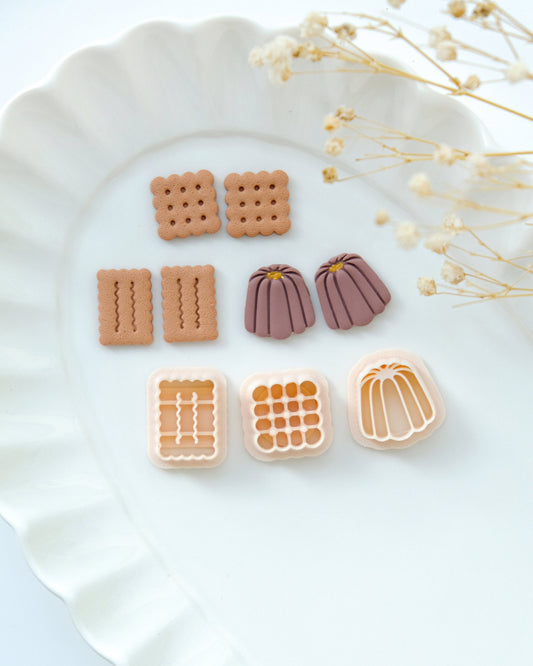 Cute Cookie Polymer Clay Cutters | Bakery Clay Cutters | Clay Earring Cutter | Jewelry Making | Clay Tools