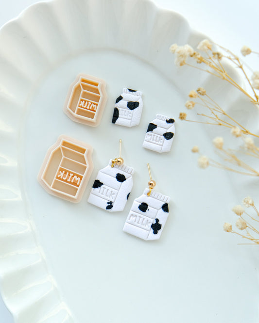 Milk Polymer Clay Cutter | Cute Food Clay Cutters | Clay Earring Cutters | Polymer Clay Earring Cutter
