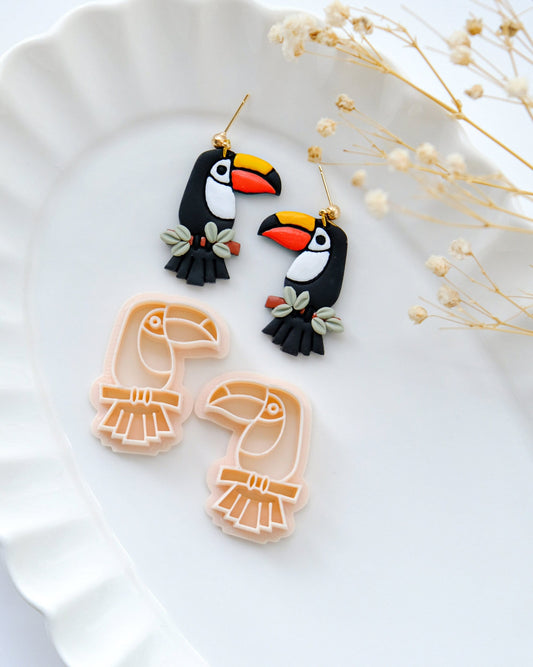 Toucan Bird Polymer Clay Cutters | Summer Animal Clay Earring Cutters