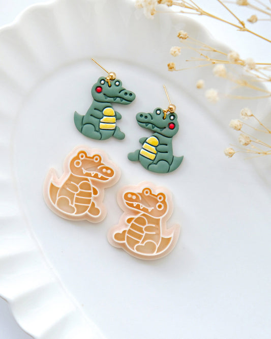 Cute Crocodile Polymer Clay Cutters | Snake Animal Clay Earring Cutters