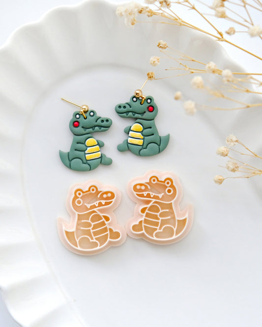 Cute Crocodile Polymer Clay Cutters | Snake Animal Clay Earring Cutters