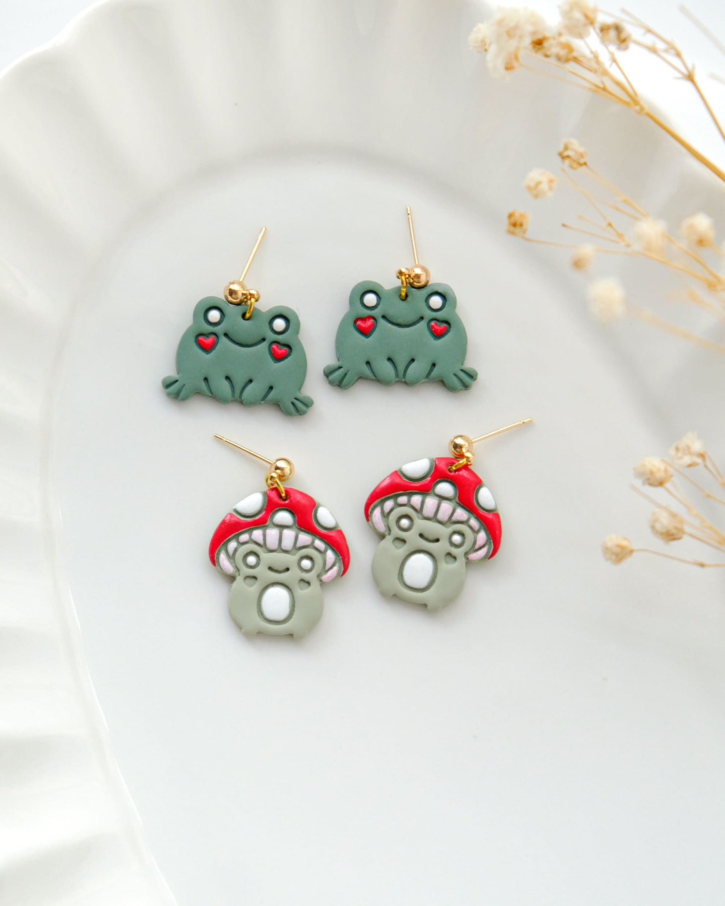 Cute Frog Polymer Clay Cutters | Summer Animal Clay Earring Cutters
