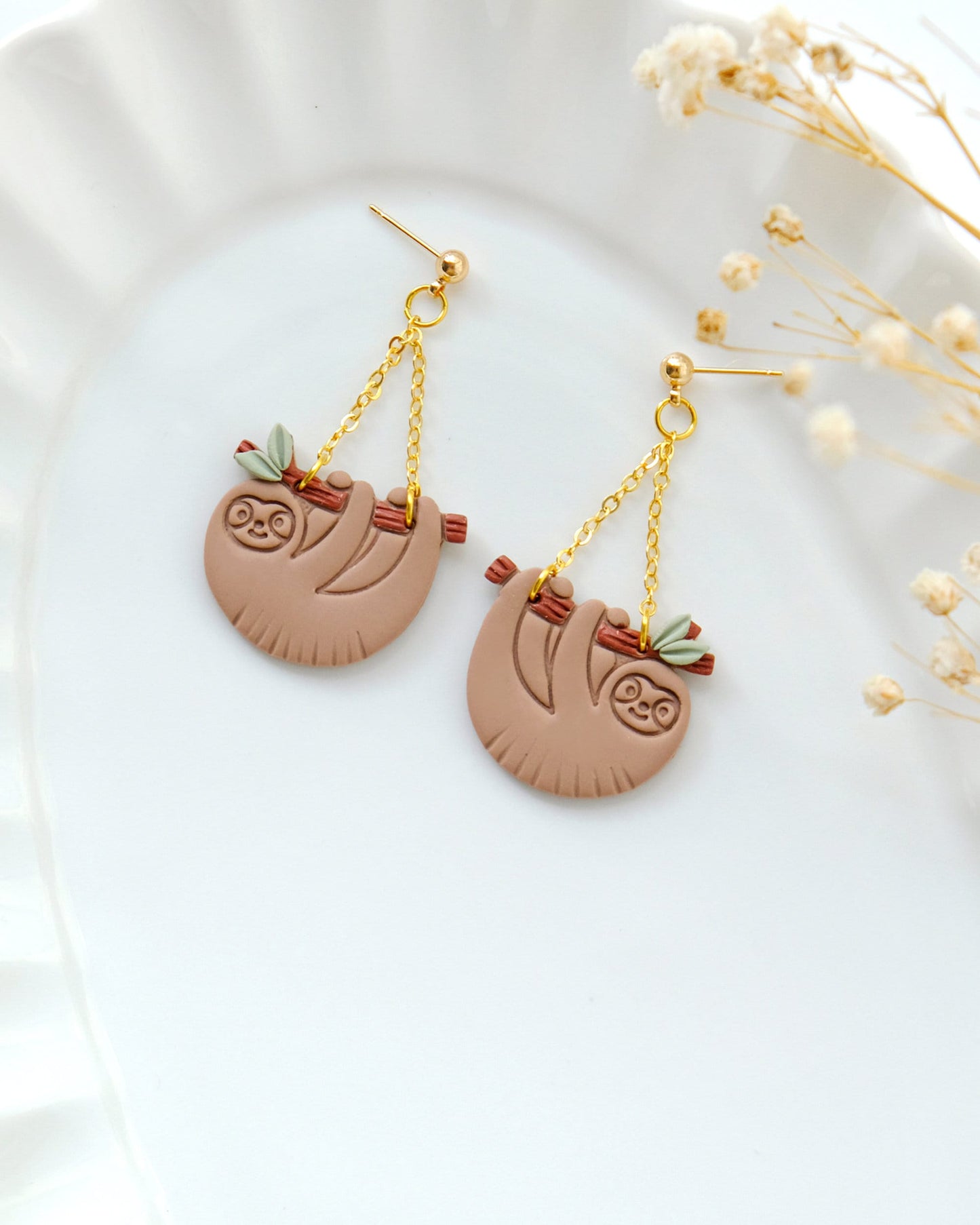 Sloth Polymer Clay Cutters | Summer Animal Clay Earring Cutters