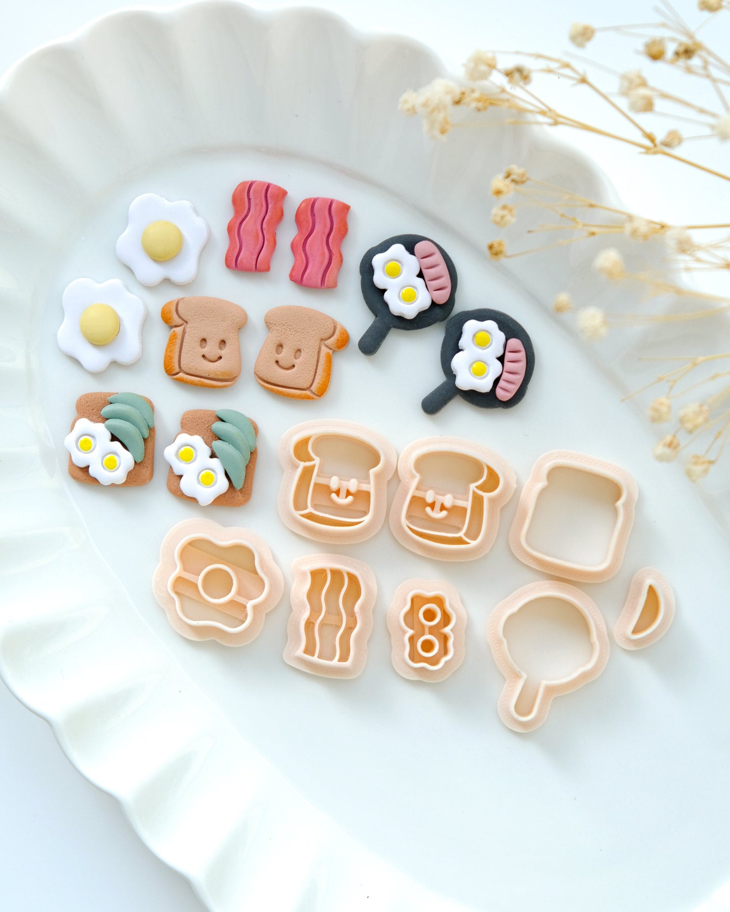 Cute Food Polymer Clay Cutters | Summer Clay Cutters | Clay Earring Cutters | Polymer Clay Supply | Clay Tools