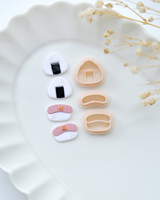 Sushi Stud Polymer Clay Cutters | Cute Food Clay Cutters | Clay Earring Cutters | Polymer Clay Tools | 3d Printed Cutter