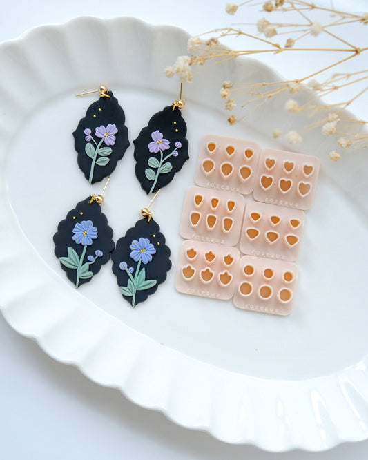 Mini Flower Petal Polymer Clay Cutters | Micro Petal Clay Cutters | Mini Polymer Clay Cutters | Clay Earring Cutters | Clay Tools