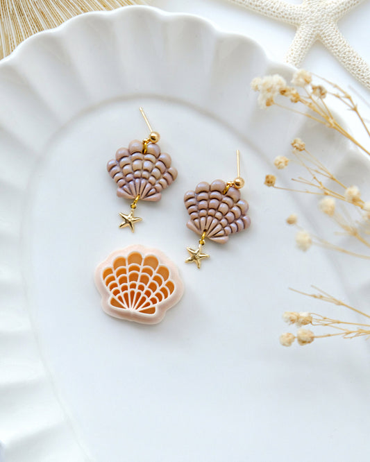 Ocean Seashell Polymer Clay Cutter | Summer Animal Clay Earring Cutters