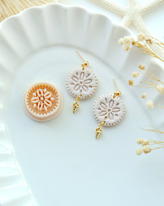 Sand Dollar Polymer Clay Cutters | Summer Ocean Clay Earring Cutter