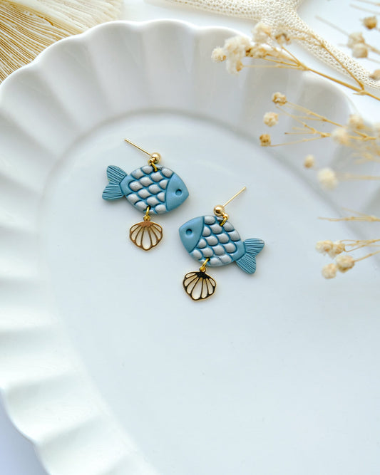 Summer Fish Polymer Clay Cutter | Ocean Animal Clay Earring Cutter for Clay Jewelry