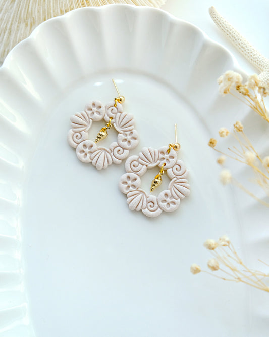 Coastal Seashell Round Hoop Polymer Clay Cutters | Summer Sea Animal Clay Earring Cutters | Clay Earring Cutters | Polymer Clay Tools