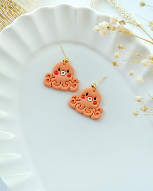 Summer Octopus Polymer Clay Cutters | Ocean Animal Clay Earring Cutter