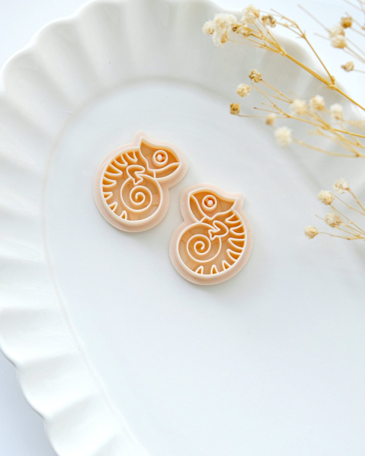 Chameleon Polymer Clay Cutters | Summer Animal Clay Earring Cutters