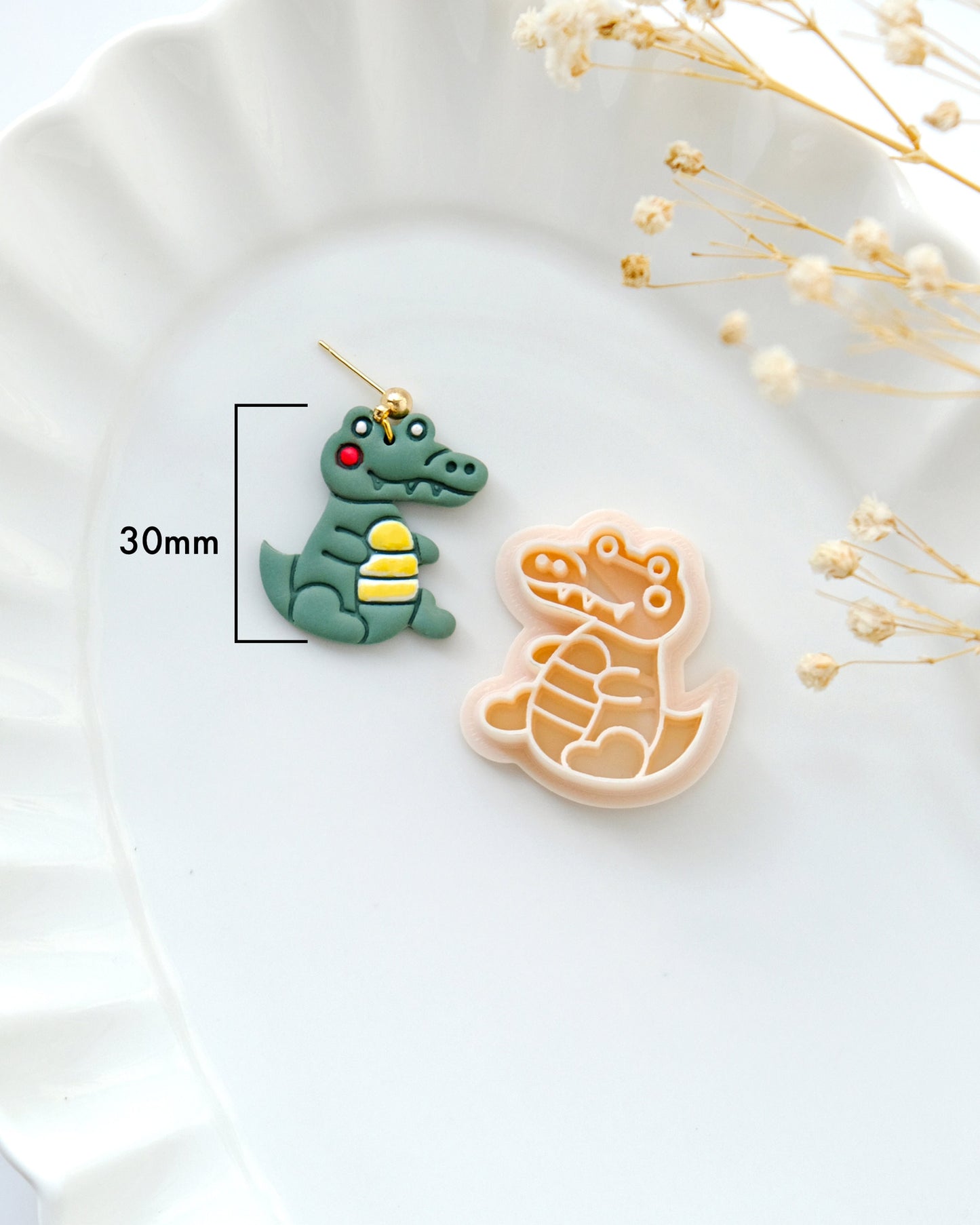 Cute Crocodile Polymer Clay Cutters | Snake Animal Clay Earring Cutters
