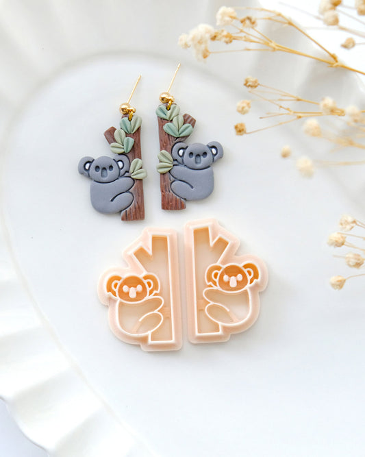 Koala Polymer Clay Cutters | Summer Animal Clay Earring Cutters