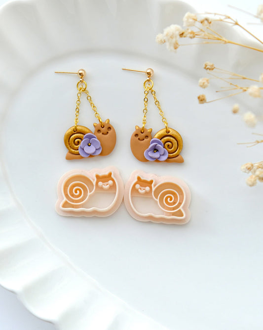 Summer Snail Polymer Clay Cutters | Animal Clay Earrings Cutters