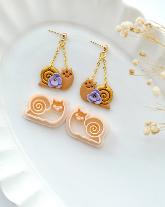 Summer Snail Polymer Clay Cutters | Animal Clay Earrings Cutters