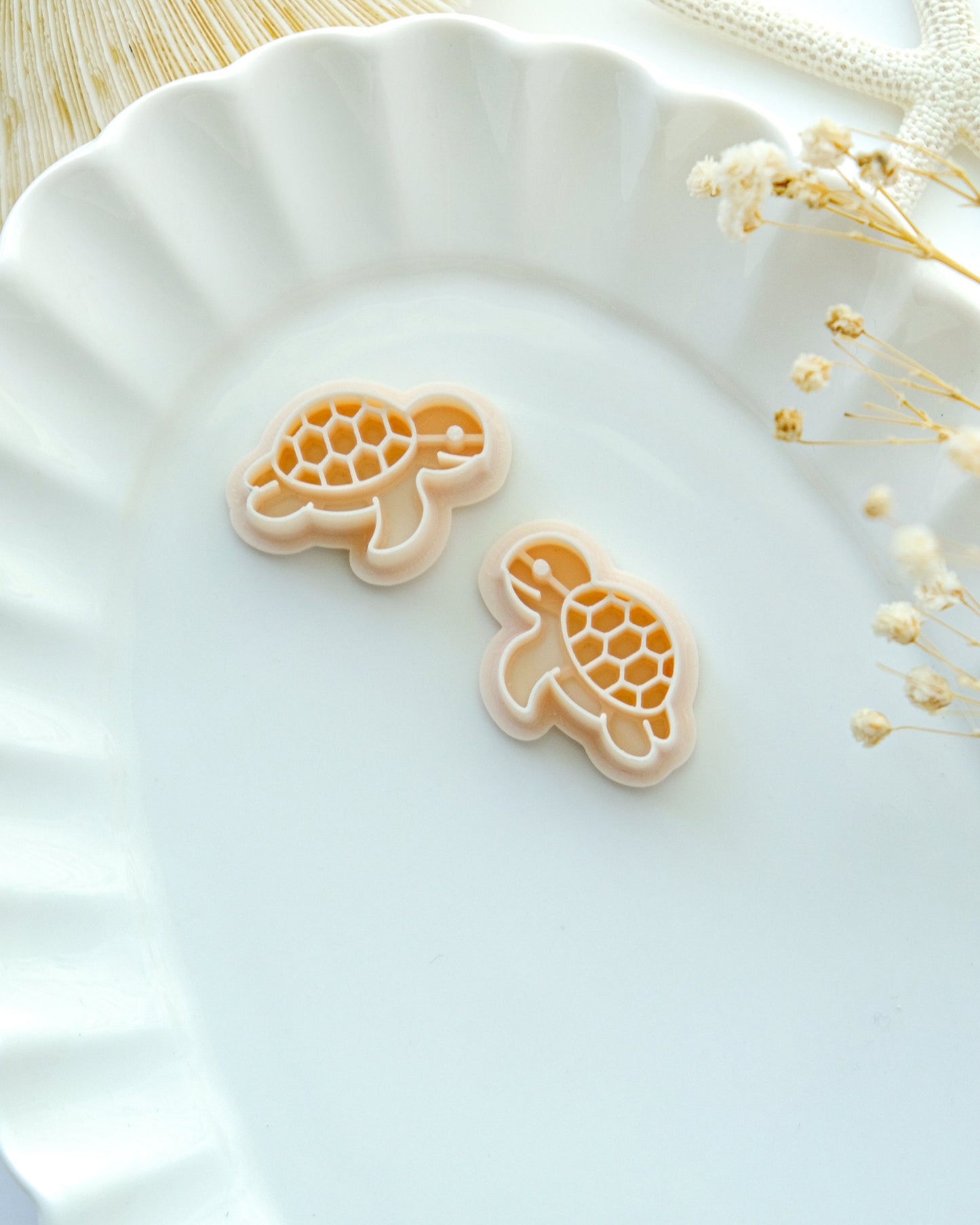 Sea Turtle Polymer Clay Cutters | Summer Animal Clay Earring Cutters | Clay Earring Cutter | Polymer Clay Cutter for Jewelry Making