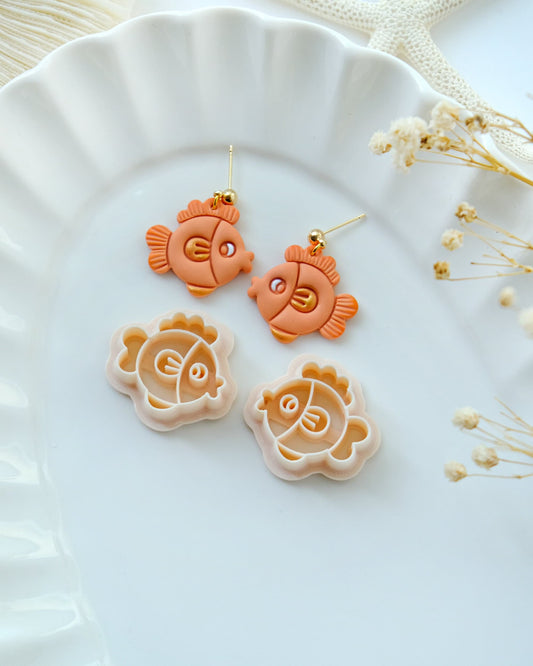 Summer Fish Polymer Clay Cutter | Ocean Animal Clay Earring Cutter