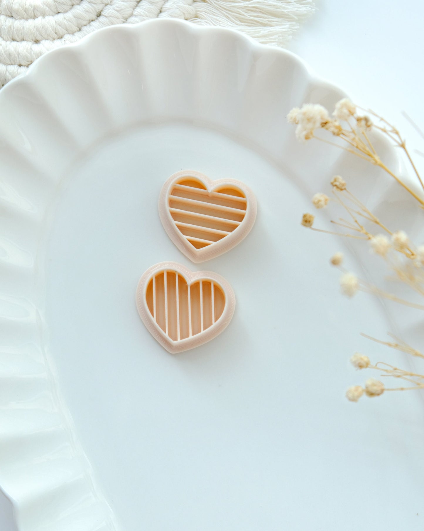 Rainbow Heart Polymer Clay Cutters | Pride Month Clay Earring Cutters for Jewelry Making