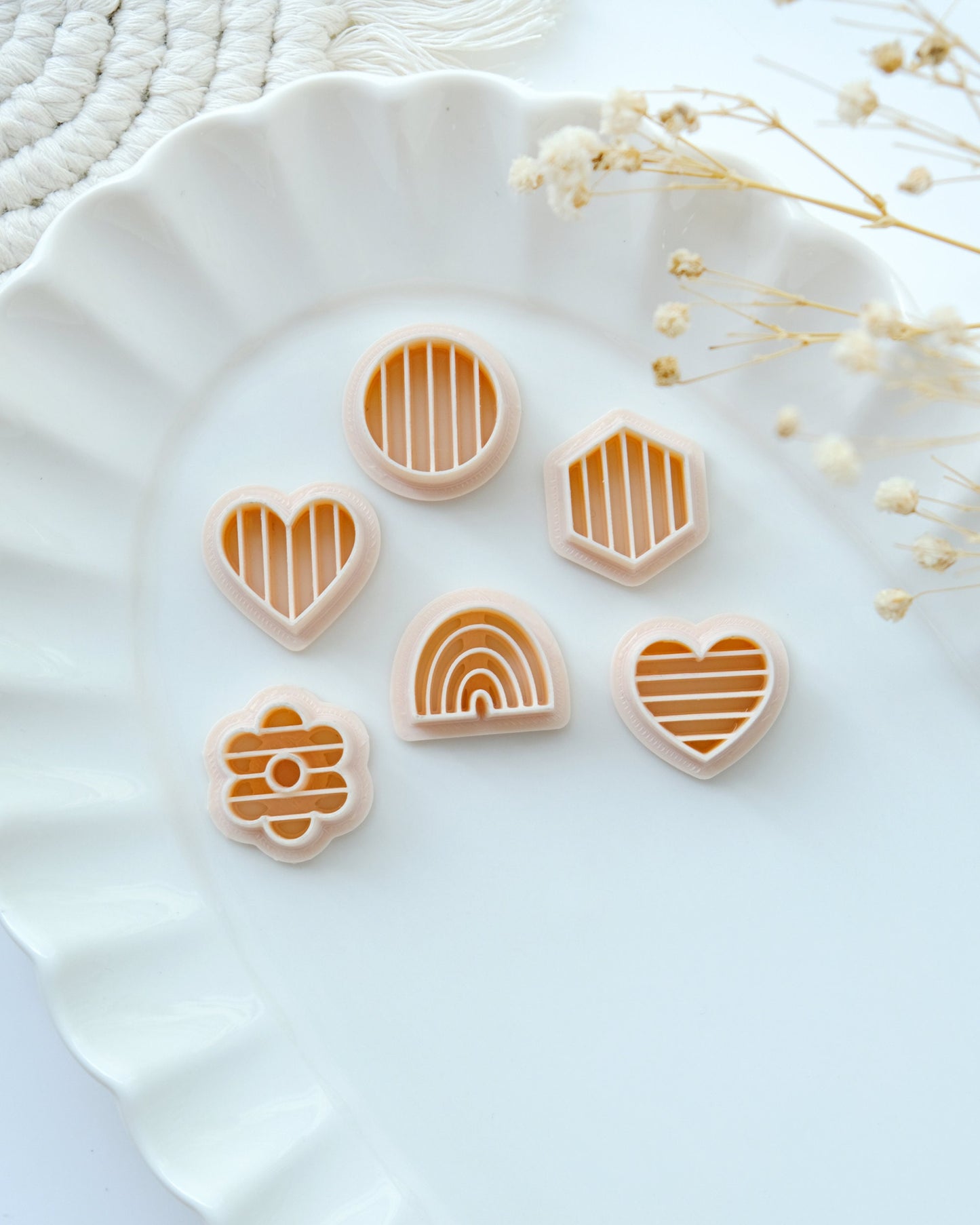 Pride Month Rainbow Stud Polymer Clay Cutters | Clay Earring Cutter for Jewelry Making