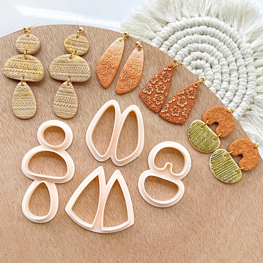 Must Have! Polymer Clay Cutters | Clay Earring Cutters Set for Jewelry Making