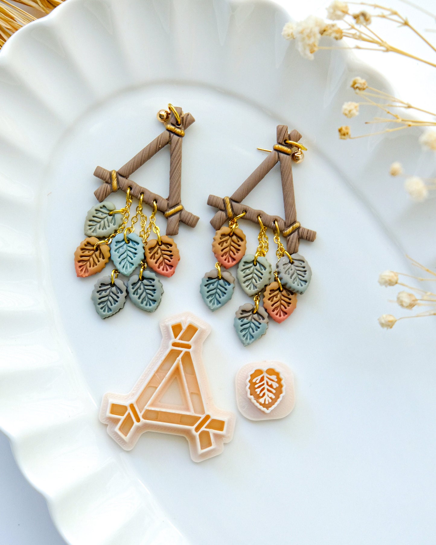 Twig Triangle Polymer Clay Cutters