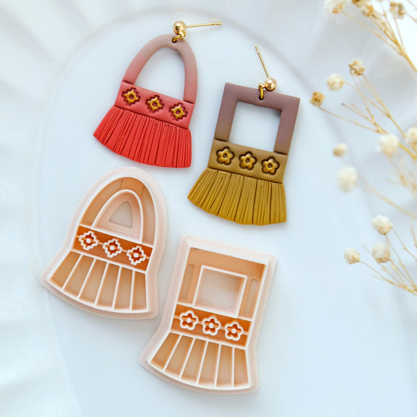 Arch Fringe Polymer Clay Cutters