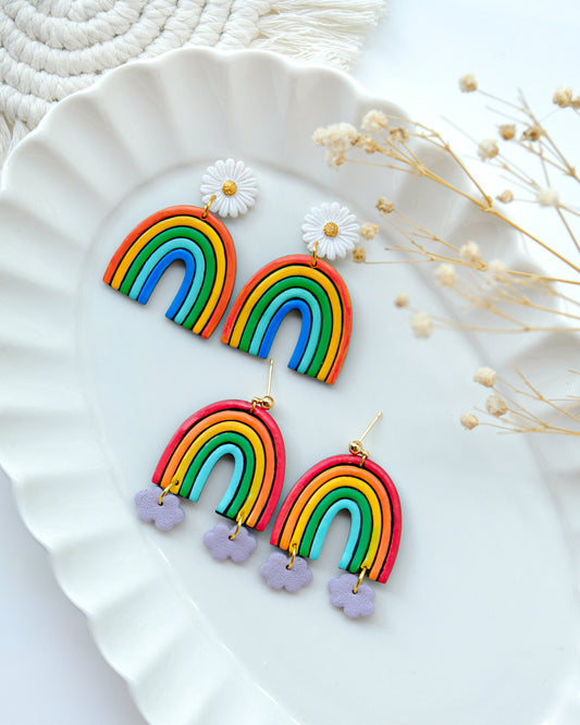 Rainbow Polymer Clay Cutters | Pride Month Clay Earring Cutter for Jewelry Making
