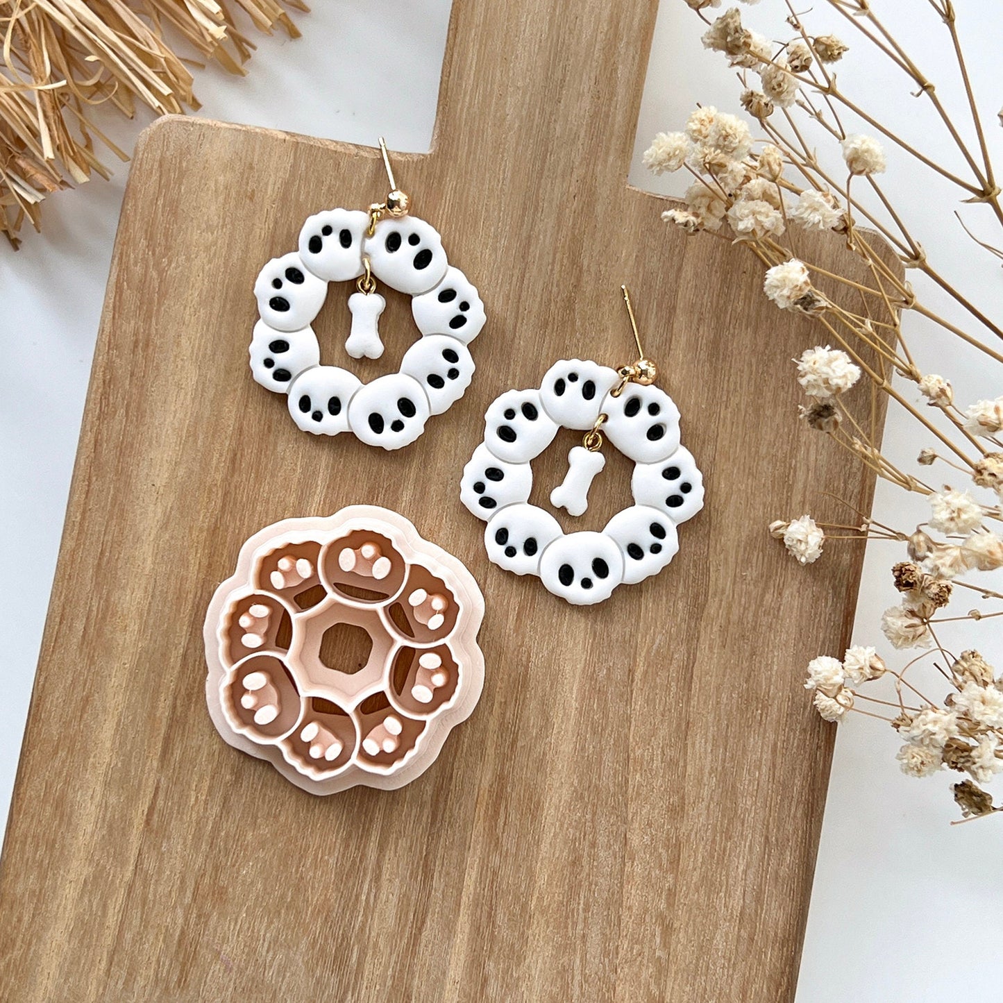 Skull Hoop Polymer Clay Cutters