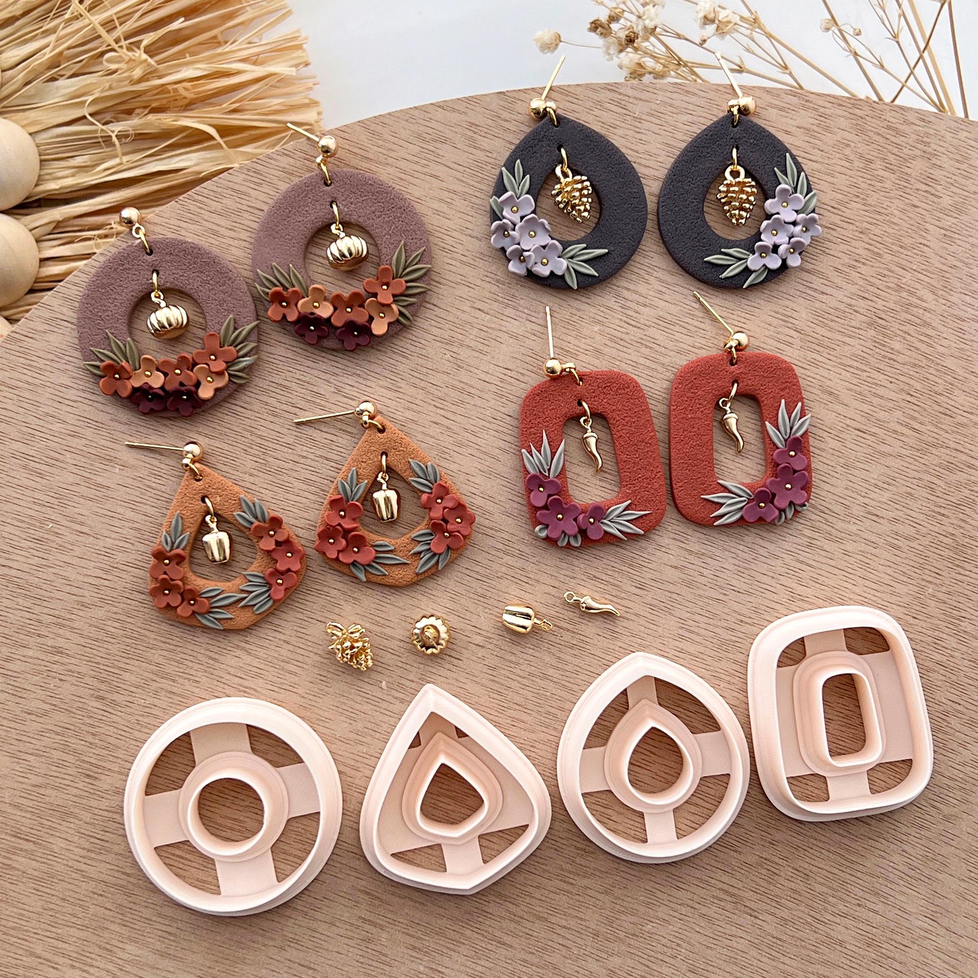 2024 Donut Polymer Clay Cutters Earring Charms Essentials Fall Cla 2024 Donut Polymer Clay Cutters Earring Charms Essentials Fall Cla