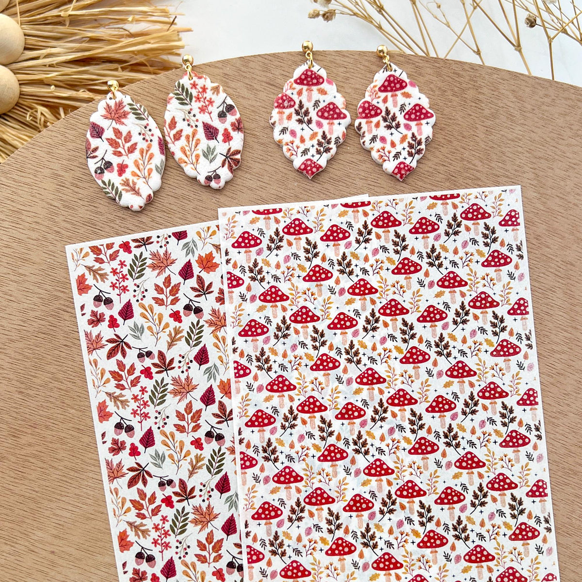Fall Polymer Clay Transfer Papers