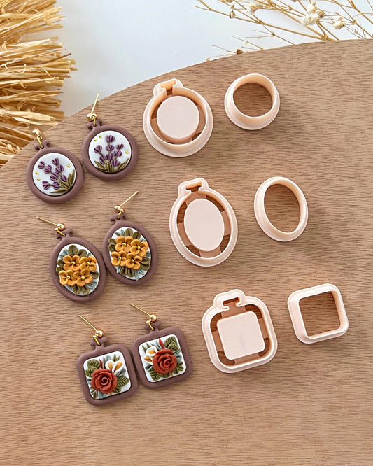 Embroidery Hoop Polymer Clay Cutters