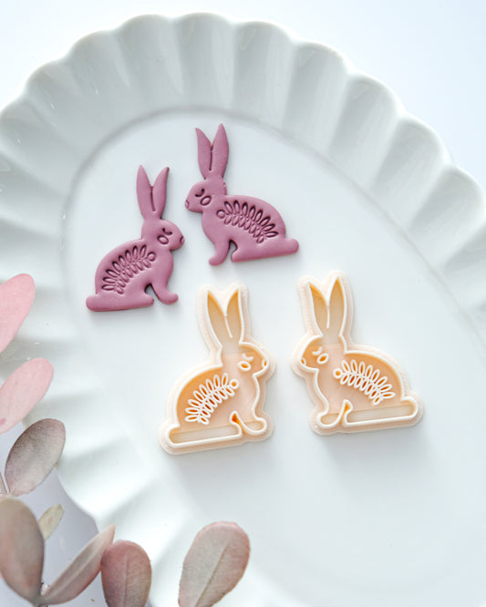 Easter Bunny#6 Polymer Clay Cutters