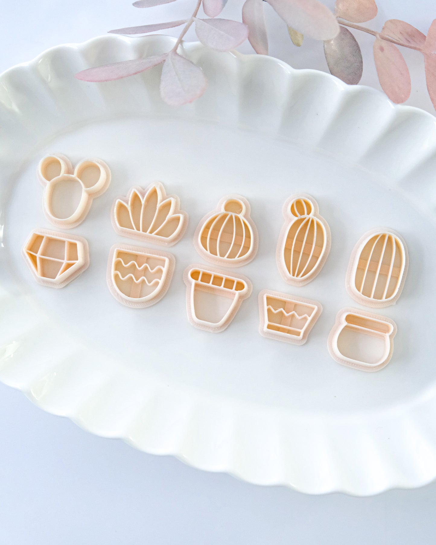 Various Cactus Polymer Clay Cutters for Stud Earrings