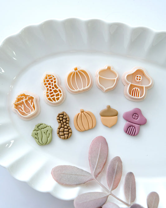 Autumn Halloween Stud Earring Cutters Bundle