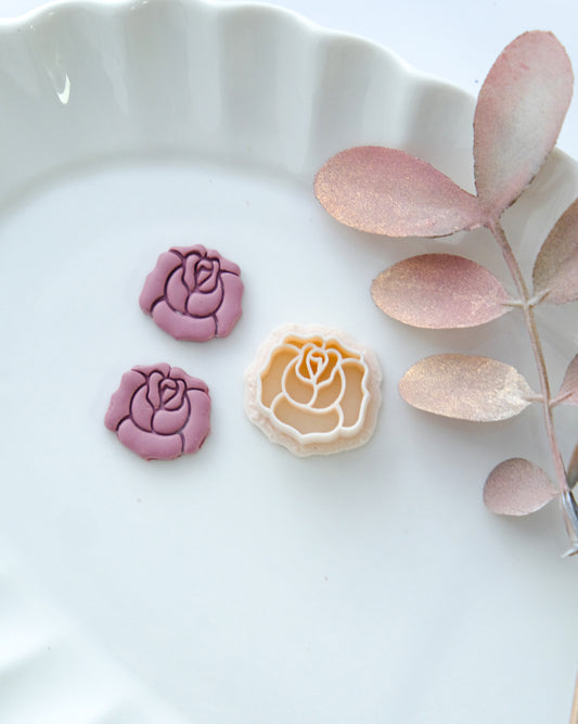 Rose Polymer Clay Cutter for Stud Earrings