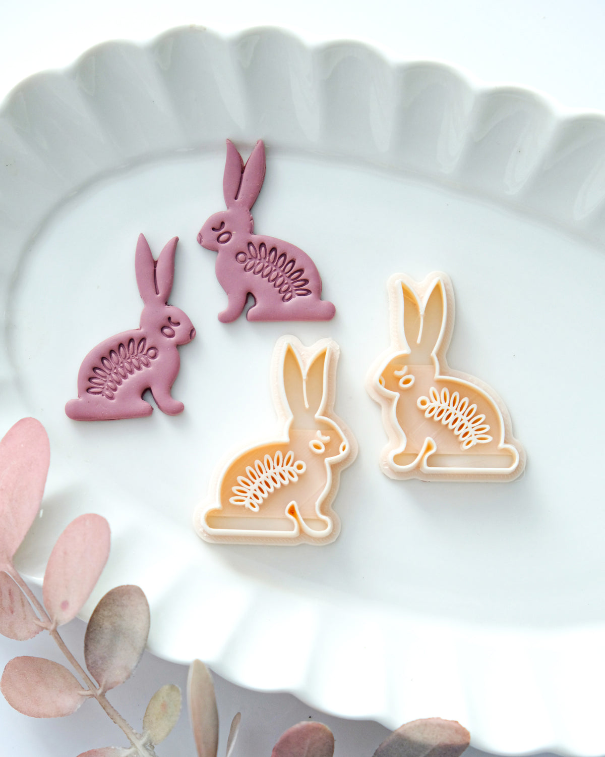 Easter Bunny Polymer Clay Cutters