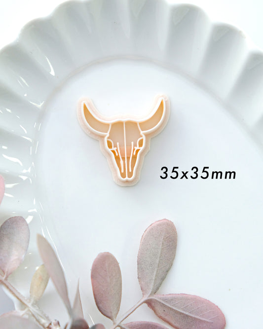 Cow Skull Clay Earring Cutter
