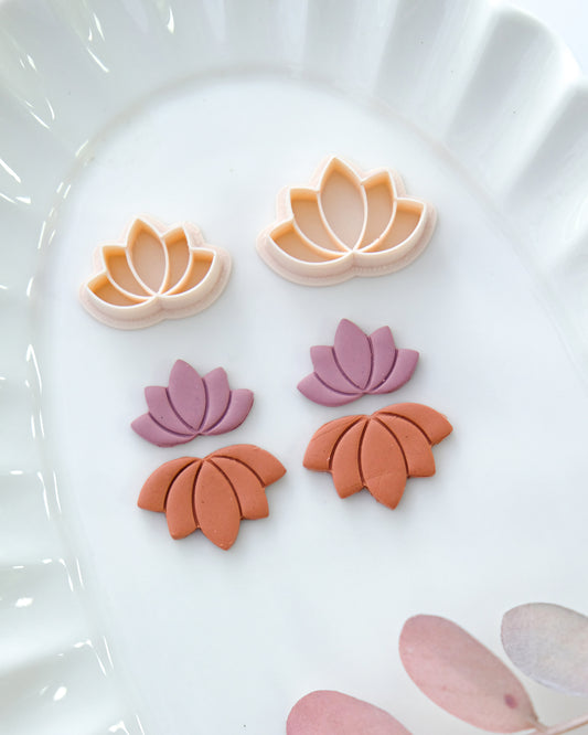 Lotus Polymer Clay Cutters for Earrings