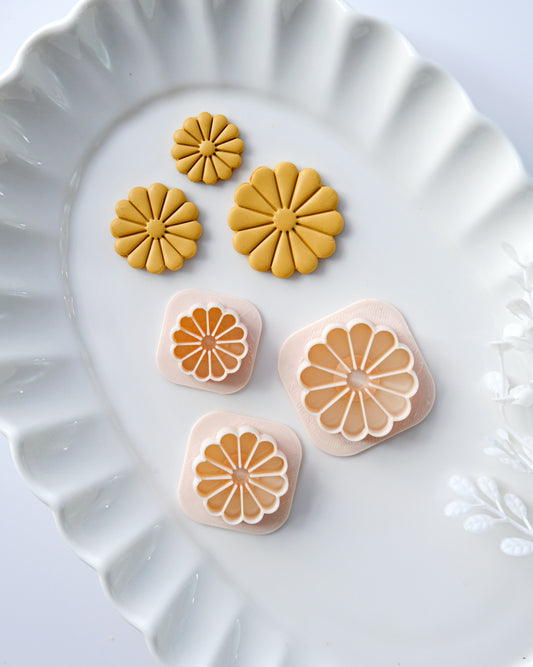 Spring Flower Daisy Clay Earring Cutters