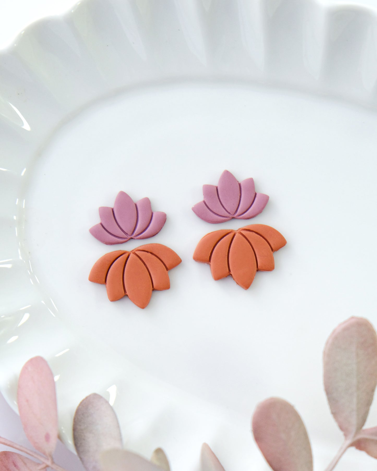 Lotus Polymer Clay Cutters for Earrings