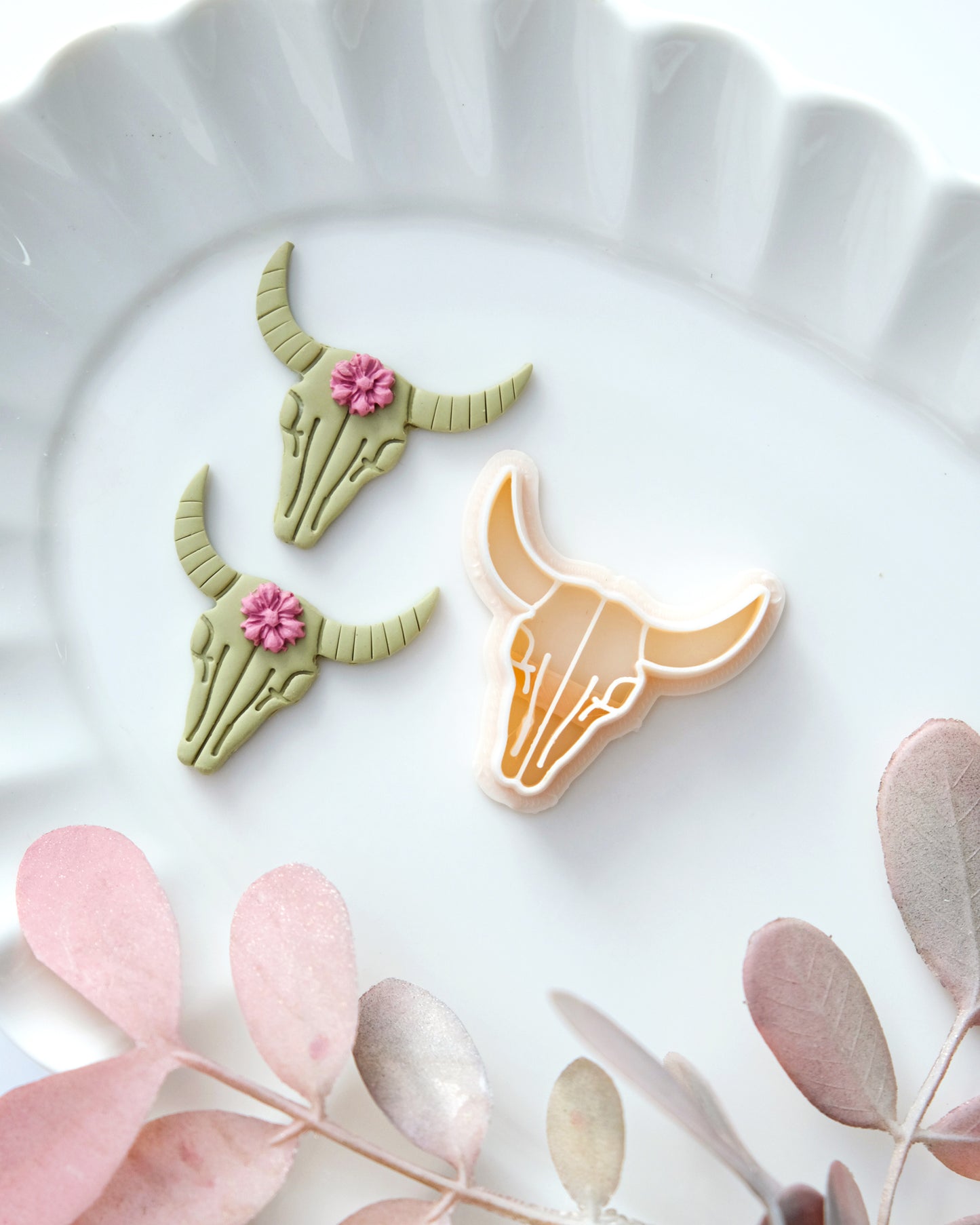 Cow Skull Clay Earring Cutter