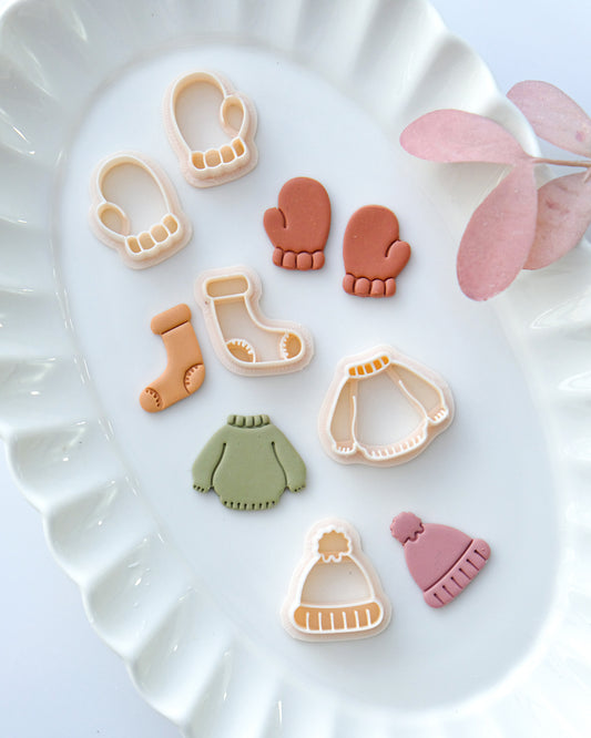 4 Shapes Christmas Clay Cutters Set
