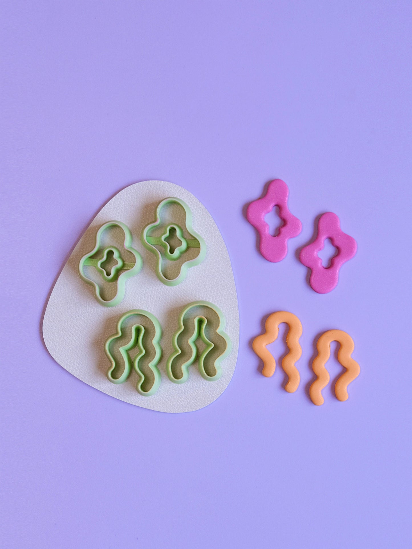 Funky Organic Shaped Polymer Clay Cutters