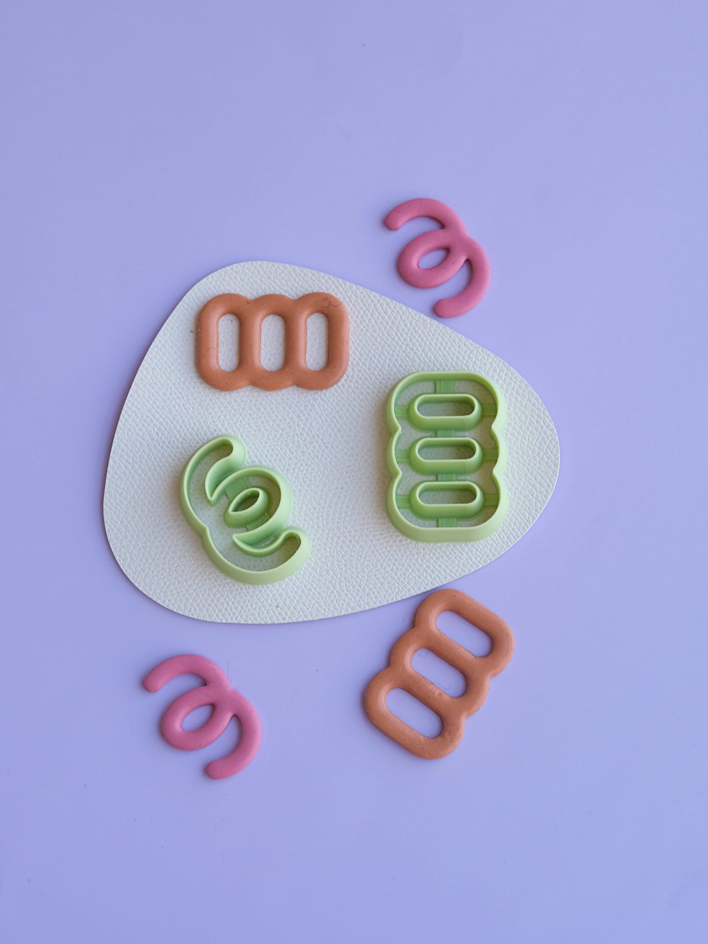 Curved Line Hoop Clay Earring Cutters