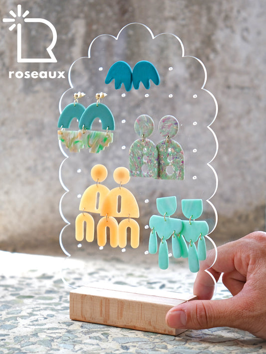 Abstract Earring Holder and Jewelry Organizer, Earring Display for Stud Earrings