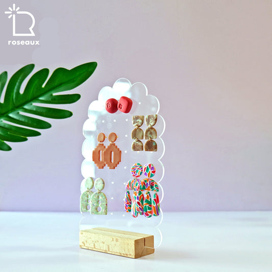 Abstract Earring Holder and Jewelry Organizer, Earring Display for Stud Earrings