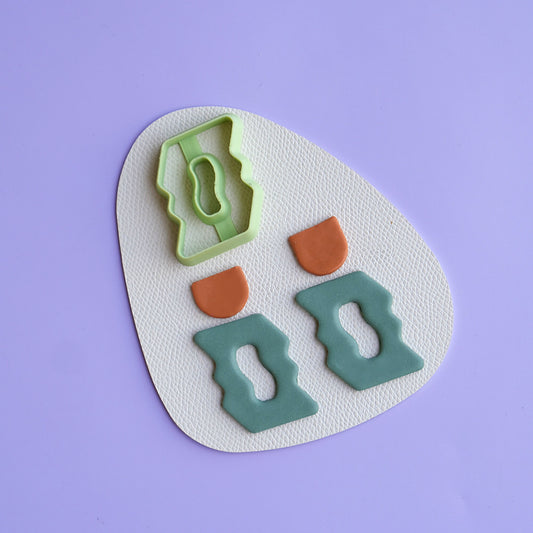 Wavy Rectangle Donut Clay Cutter