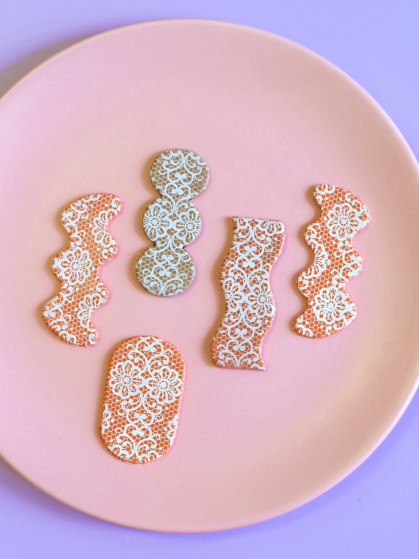 Lace Pattern Polymer Clay Silk Screen Stencils